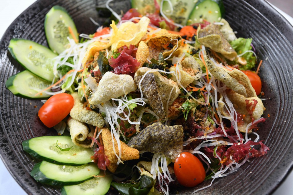 Salmon Skin Salad